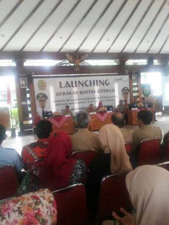 DESA DLINGO MENGHADIRI LAUNCHING GERAKAN BANTUL LITERASI